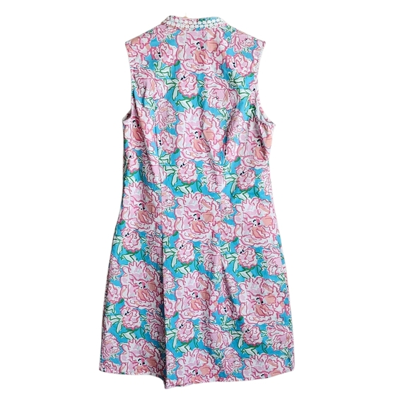 Mud Pie Colorful Floral Cotton Preppy Sleeveless Dress Size Small - Picture 2 of 6
